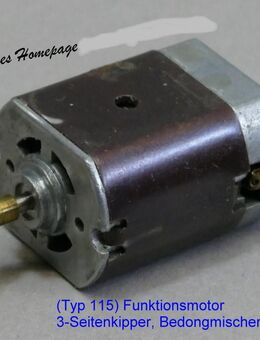 Funktions Motor Typ 115 für 3-Seiten Kipper Betonmischer Muldenkipper Carrera UNI Transpo - Nürnberg