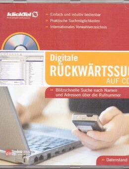 klickTel - Digitale Rückwärtssuche auf CD-ROM - Andernach