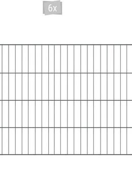 Arvotec Einstabmattenzaun ESSENTIAL 80 zum Einbetonieren, (Set, 13-St), Zaunhöhe 80 cm, Zaunlänge 2 - 60 m