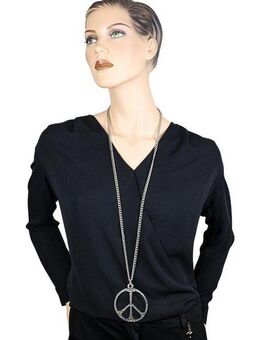 COLLEZIONE ALESSANDRO Lange Kette Peace, mit XL Peace Anhänger