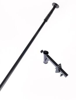 TIAKI Teleskopstange für Katzennetze - Sparset: Teleskopstange + Mauerklemme