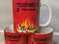 Tasse, "Feuerwehr", personalisiert, Becher, Kaffeetasse, Geschenk - Hannover
