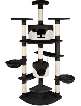 Kratzbaum Katzenkratzbaum Katzenbaum Kletterbaum SISAL Katzen deckenhoch schwarz - Wuppertal