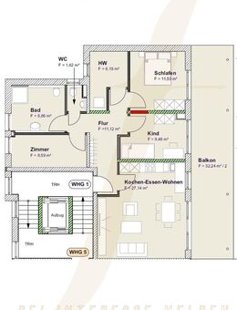 Moderne 4,5 Zimmer Wohnung mit Aufzug & großzügigem Balkon und Terrasse - Empfingen