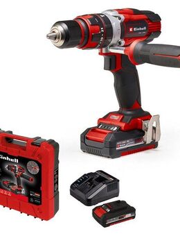 Einhell Akku-Schlagbohrschrauber TE-CD 18/48 Li-i, max. 1500 U/min, Power X-Change, inkl. 2 Akkus, Ladegerät und Aufbewahrungskoffer
