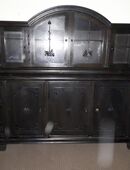 Haushaltsauflösung Antikes Jugendstil Esszimmer m. Buffet schwarz Anrichte Schrank Vitrine Wohnzimmer Kommode Antiquität in 86633