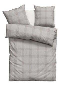 OTTO products Bettwäsche Check in Gr. 135x200, 155x220 oder 200x200 cm, Renforcé (Bio-Baumwolle), 2 teilig, Bettwäsche aus Bio-Baumwolle, Bettwäsche im Karo-Design