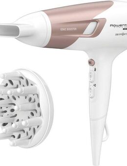 Rowenta Haartrockner Studio Dry Glow Haartrockner, 2100 W, Föhn mit Diffusor für Locken, 2100 W, 3 Temperatur- und 2 Geschwindigkeitsstufen, Kaltlufttaste, CV5830