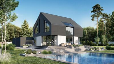 Luxus-Neubau mit großem Grundstück, Doppelgarage und Gästehaus Nähe Golfplatz zu verkaufen!