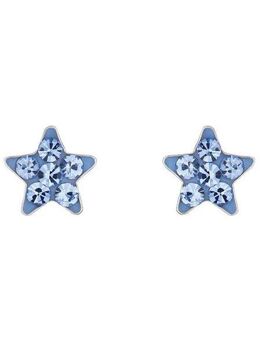 Amor Paar Ohrstecker Sternchen, mit Kristallglas