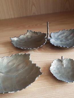g16) Messing Blätter Set Weinblätter Schälchen Dekoration Vintage Schalen Set - Garbsen