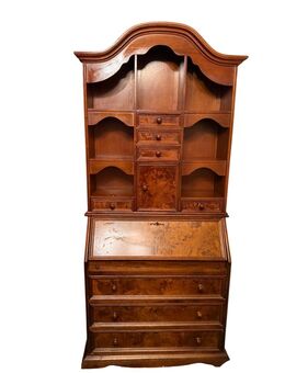 Vintage, italienische Möbel, Sekretär, Nussbaum, Wurzelholz, Biedermeier, Antik - Berlin