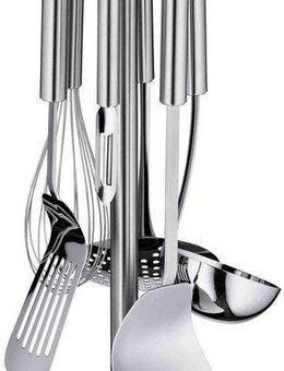 WMF Kochbesteck-Set Profi Plus (Set, 7-tlg), Cromargan® Edelstahl Rostfrei 18/10, inkl. Ständer