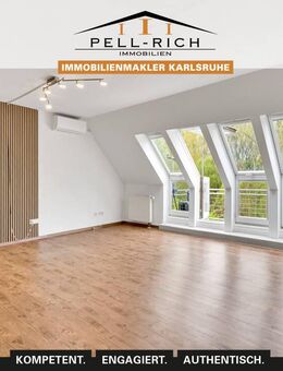 UNIQUE: Lichtdurchflutete Maisonette-Eigentumswohnung in Randlage von Karlsruhe-Neureut - Karlsruhe