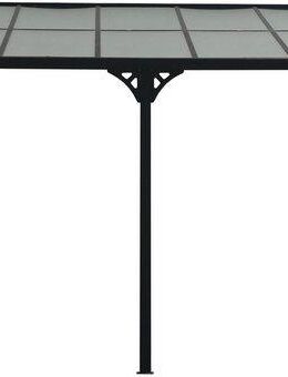 WESTMANN Terrassendach Bruce, BxT: 435x300 cm, Bedachung Doppelstegplatten, Rahmen aus pulverbeschichtetem Aluminium, schwarz