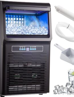 Restaurant Bistro Bar Eiswürfelbereiter 350 W Würfeleismaschine Automatische Eismaschine 5kg Eisspeicherkapazität Eiswürfelmaschine Einstellbare Eisdicke - Wuppertal