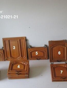 21er Set Möbelklappen (f. Oberschrank) - perfekt für Selbstausbauer (Eiche rustikal) Wohnwagen / Wohnmobil - Schotten Zentrum