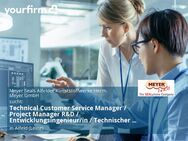 Technical Customer Service Manager / Project Manager R&D / Entwicklungsingenieur/in / Technischer Vertriebsmitarbeiter (m/w/d) - Alfeld (Leine)