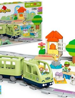 LEGO® Interaktive Abenteuer-Eisenbahn (10427), LEGO DUPLO Town Konstruktionsspielsteine, (57 St), mit Licht und Sound, Made in Europe