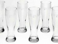 van Well Bierglas Weizenbierglas, Glas, 0,5 L, geeicht, spülmaschinenfest, Gastronomiequalität, 6-tlg.