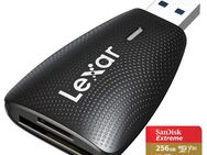 Speicherkartenleser, USB 3.1 Typ A, Lexar Dual, SD & MicroSD Laufwerke, SanDisk Extreme MicroSDXC 256GB mit einer Datenübertragung von bis zu 200MB/s, inklusive SD-Adapter - Fürth