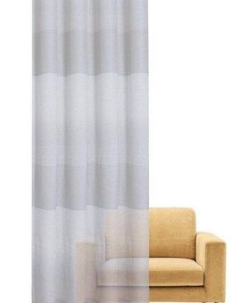 Gerster Vorhang Kelly, Ösen (1 St), halbtransparent, Wirkware, HxB: 235x140, Moderner Ösenschal gestreift