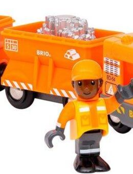 BRIO® Spielzeug-Eisenbahn BRIO® WORLD, Güterzug, (Set, 6-tlg), FSC® - schützt Wald - weltweit