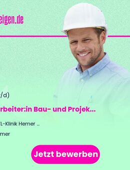 Mitarbeiter:in Bau- und Projektleitung (m/w/d) - Hemer