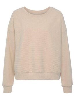 s.Oliver Sweatshirt aus Ripp-Qualität mit überschnittenen Schultern, Loungewear