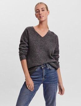 Vero Moda V-Ausschnitt-Pullover VMCREWLEFILE LS V-NECK BLOUSE NOOS