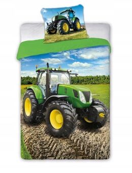 JOHN DEERE PREMIUM Bettwäsche Kissen Set Bezug 140x200 Landwirtrschaft Bauer D3 - Wuppertal