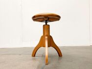 Mid Century Industrial Tripod Swivel Stool Hocker zu 60er Teak - Hamburg Hamburg-Nord