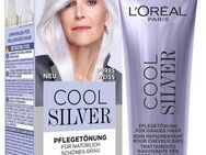 L'ORÉAL PARIS Coloration L'Oréal Paris Cool Silver Pflegetönung, Natürlich wirkender Silberglanz für graues Haar, mit Anti-Gelbstich.
