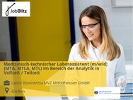 Medizinisch-technischer Laborassistent (m/w/d) (MTA, MTLA, MTL) im Bereich der Analytik in Vollzeit / Teilzeit - Gießen