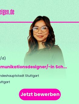Kommunikationsdesigner/-in Schwerpunkt UI-Design (m/w/d) - Stuttgart