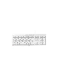 Cherry STREAM KEYBOARD, Kabelgebundene Tastatur, hellgrau, USB Tastatur