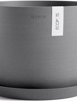 ECOPOTS Blumentopf Stockholm 31 Grau, für innen und außen: frostsicher, bruchsicher und lichtbeständig