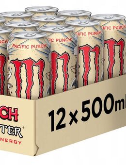 Monster Pacific Punch - Energetisches Getränk, 500ml (12er-Pack) - Ingolstadt