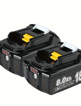 18V 8000 mAh Lithium-Ionen Ersatzakkus – Kraftvolle Energie für Ihre Werkzeuge Makita - Wuppertal