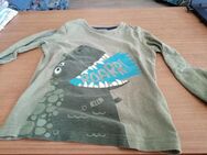 Langarmshirt mit Aufdruck Dino - Gr. 104/110 - Tu - Pirmasens