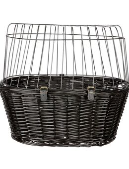 Trixie Fahrradkorb schwarz - L 50 x B 35 x H 41 cm