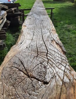 antike Eichenbalken / historisch / Brandbalken / flambiertes Holz - Einbeck
