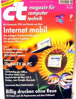 c´t Magazin für Computertechnik Nr. 9 / 2002 - gut erhalten - Biebesheim (Rhein)