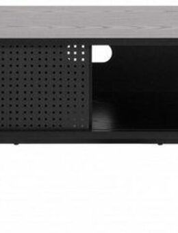 ACTONA GROUP TV-Schrank Angus TV-Bank,TV Tisch mit 1 Schiebetür schwarz. Höhe 44,50 cm