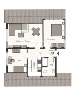 Attraktive Kapitalanlage! Vermietete 3-Zimmer-Dachgeschoss-Wohnung in S-Hedelfingen - Stuttgart