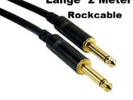 Rockcable The Best of Sounds Good NRA-070-0030-020 2 Meter Länge 2 Meter Asymmetrische Instrumenten-Kabel 2 x Plug vergoldeten Kontakten - Dübendorf