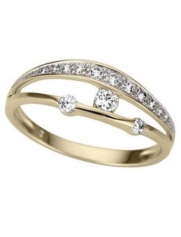 Firetti Goldring Schmuck Geschenk Gold 333 Damenring Goldring, mit Zirkonia (synth)