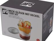 APS Einmachglas Weck, Glas, (Set, 12-tlg), vielseitig einsetzbar, zum Präsentieren/Bevorraten/Einfrieren, Deko