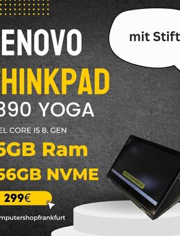 Lenovo Thinkpad L390 Yoga,Intel Core i5-8365U,16GB Ram,256GB NVME - Frankfurt (Main) Griesheim