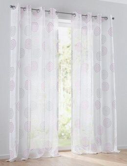 Kutti Vorhang Bella, Ösen (1 St), halbtransparent, Gardine, halbtransparent, Ausbrenner, bedruckt, Baumwolle-Polyester
